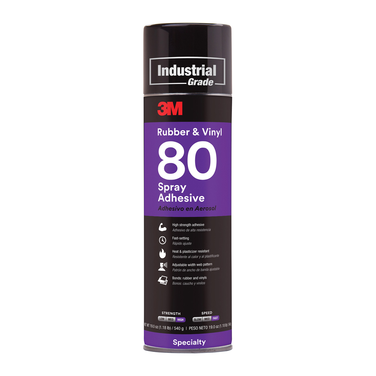 3M RUBBER & VINYL 80 SPRAY ADHESIVE 500ml (MOQ 12)