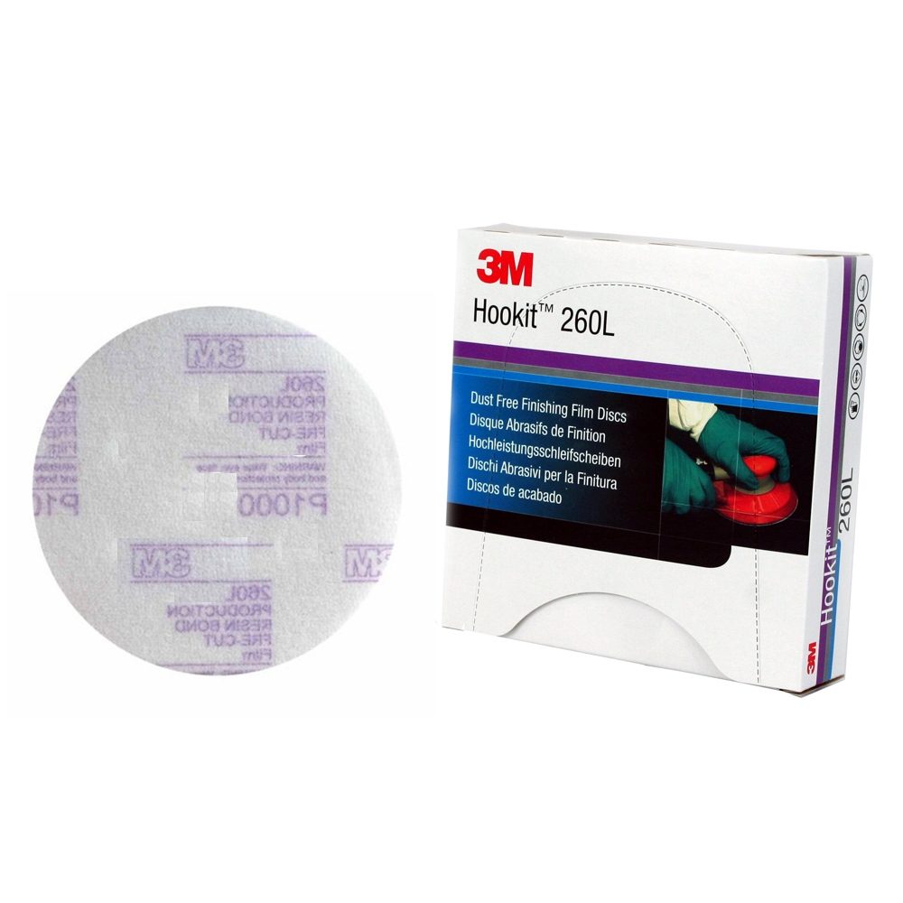 3M 260L P800 MICRO FINISHING DISCS 75mm PLAIN PK50